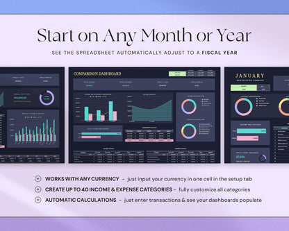 Bookkeeping Spreadsheet Profit & Loss Tracker
