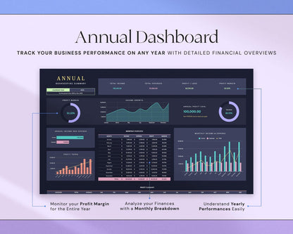 Bookkeeping Spreadsheet Profit & Loss Tracker