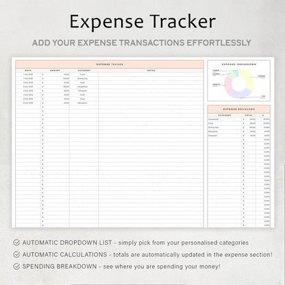Simple Budget Planner Google Sheet Template