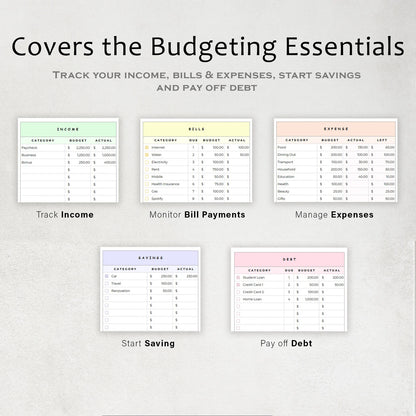 Simple Budget Planner Google Sheet Template